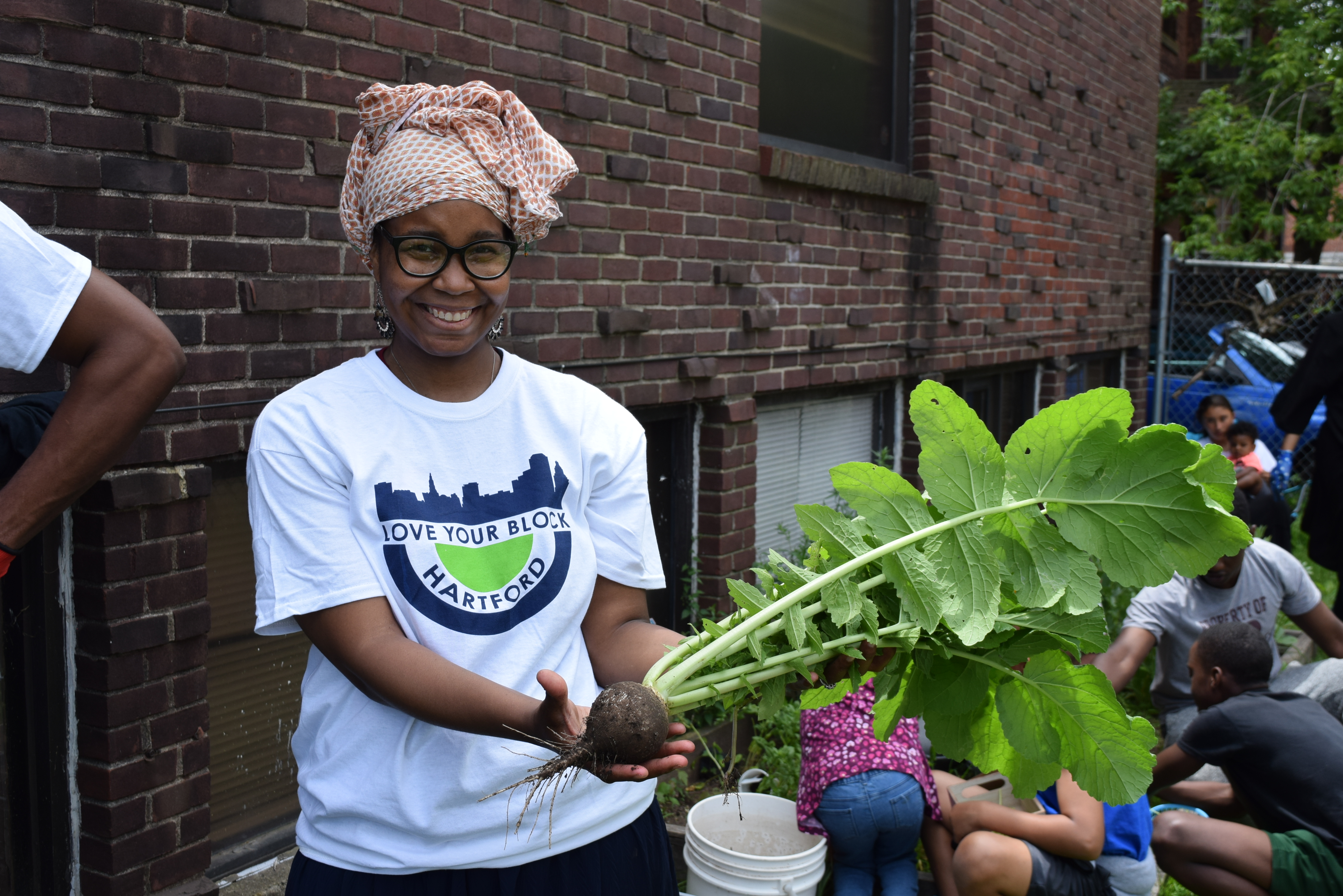 Love Your Block Project Lead for the Grand Street Community Garden Jameelah Muhammad
