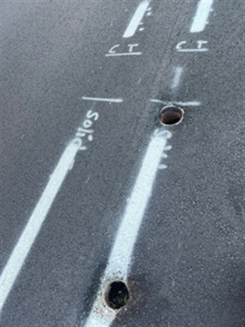 Missing manhole cover