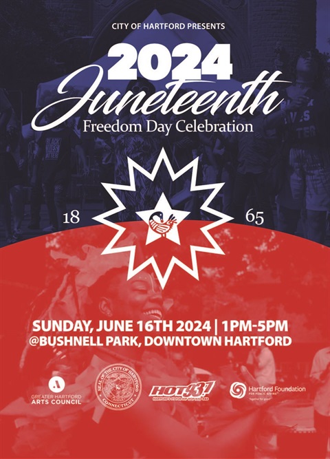 Juneteenth Freedom Day Celebration flyer 2024