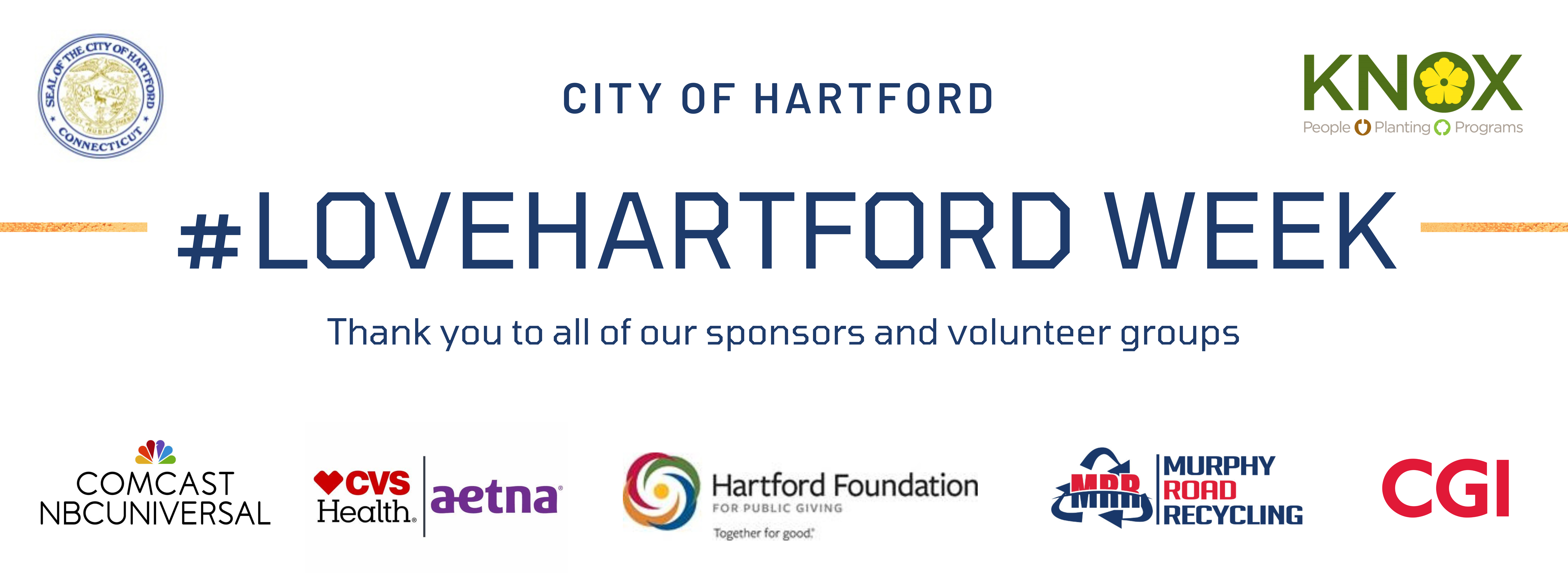 Love Hartford Week 2022 - Thank You Banner