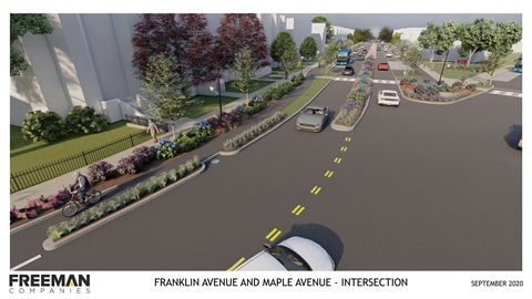 Franklin Ave - Perspective - Intersection