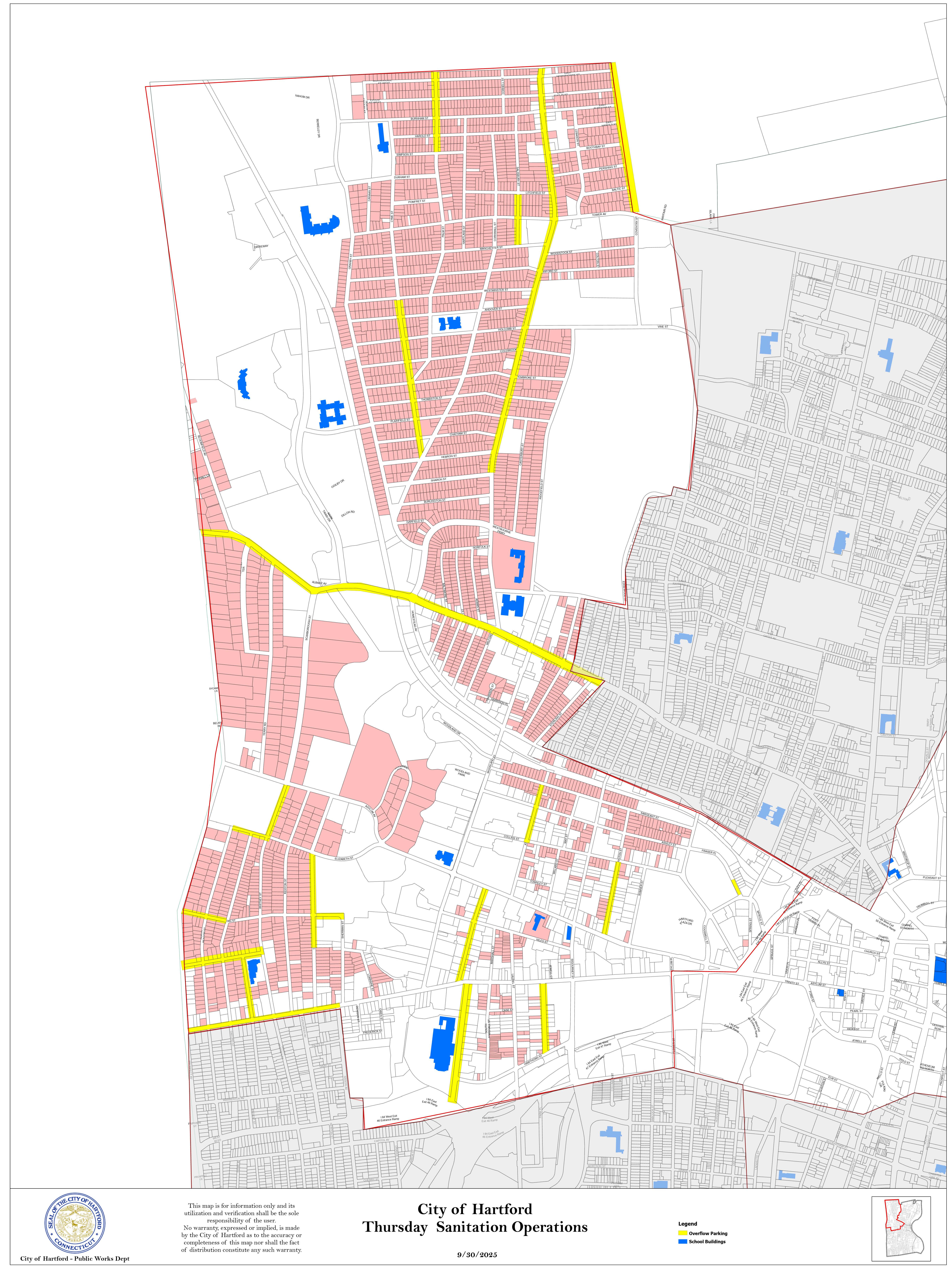 Sanitation Thursday Parking Location