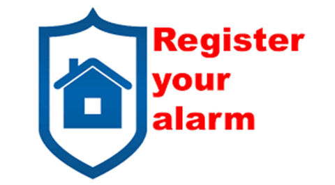 Register your alarm image and logo