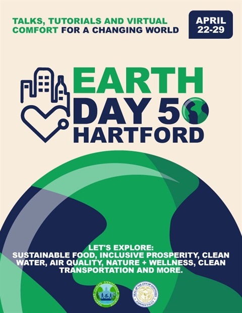 Hartford Earth Day 50th Anniversary event flyer